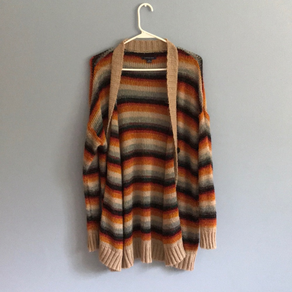 American Eagle Striped Cardigan